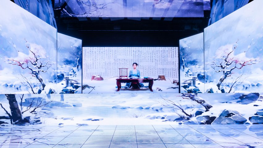 網(wǎng)易云音樂與小冰公司推出虛擬歌手陳水若演唱《風(fēng)雪千千》。主辦方供圖